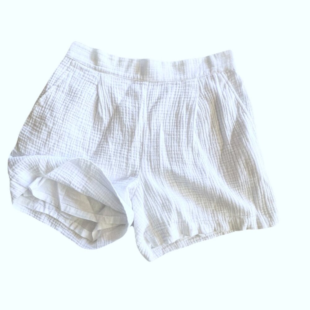 J. McLaughlin Women’s 100% Cotton Fully Lined Honeycomb Pull-On Shorts Size M